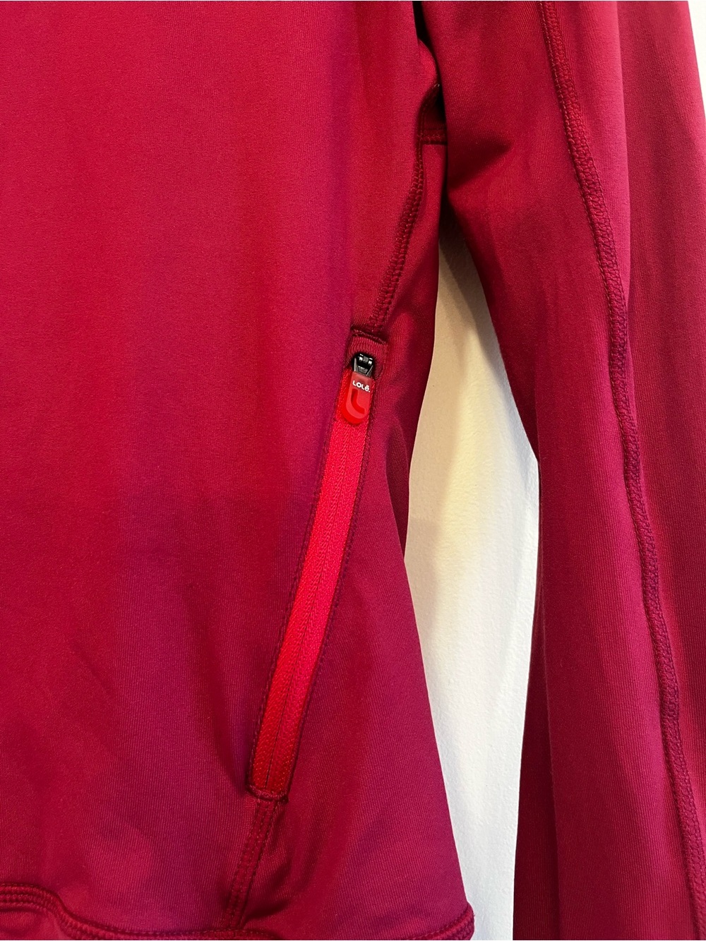 Lole Women's Raspberry Magenta Full-Zip Performance Jacket - Picture 3 of 10